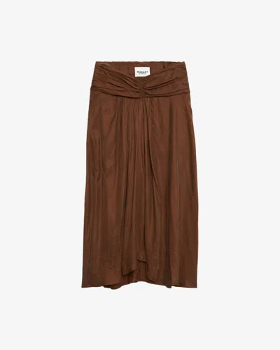 Isabel Marant Étoile Zoan Midi Skirt In Brown