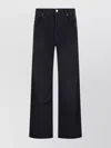 Isabel Marant Étoile High-rise Straight Leg Jeans With Belt Loops In Black