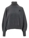 Isabel Marant Étoile Roll-neck Sweater In Gray