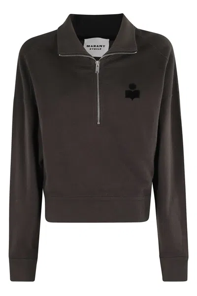 Isabel Marant Étoile Ross Gz Sweatshirt In Brown