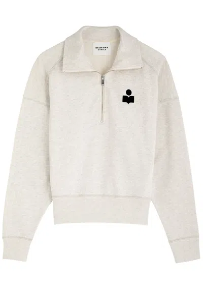 ISABEL MARANT ÉTOILE ISABEL MARANT ÉTOILE ROSS HALF-ZIP COTTON-BLEND SWEATSHIRT