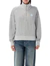 Isabel Marant Étoile Isabel Marant Etoile Ross Half Zip Sweatshirt In Gray