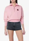 Isabel Marant Étoile Isabel Marant Etoile Pink Ross Cotton Sweatshirt In Multi