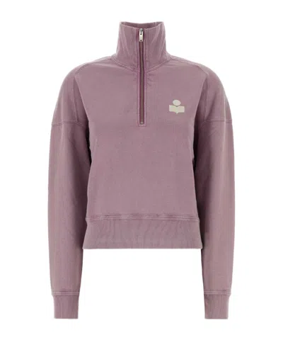 Isabel Marant Étoile Ross Half-zip Sweatshirt In Purple