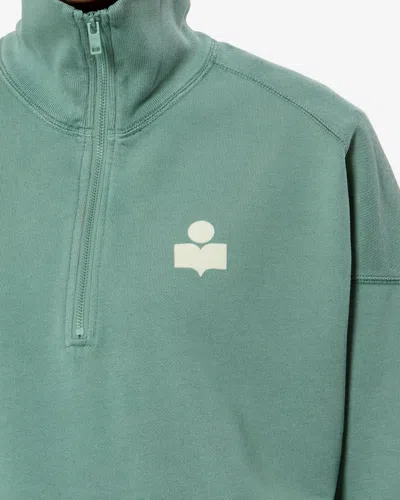 Isabel Marant Étoile Ross Sweat Shirt In Green