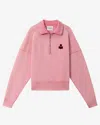 Isabel Marant Étoile Ross Zip Logo Sweatshirt In Pink