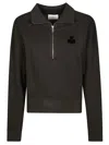 Isabel Marant Étoile Black Cotton Sweatshirt In Black