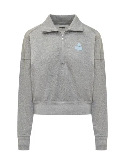 Isabel Marant Étoile Long-sleeved Sweater In Grey