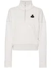 Isabel Marant Étoile Isabel Marant Etoile Melange Sand Cotton Blend Ross Sweatshirt In White