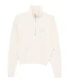 Isabel Marant Étoile Half-zip Long-sleeved Sweatshirt In White