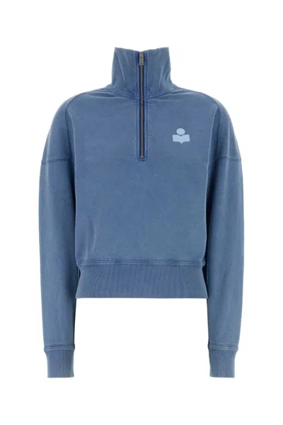 Isabel Marant Étoile Isabel Marant Etoile Air Force Blue Cotton Blend Ross Sweatshirt
