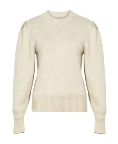 Isabel Marant Étoile Round-collar And Long-sleeved Sweater In Nude