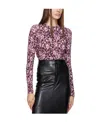 Isabel Marant Étoile Round Collar Hollowed-out T-shirt In Multicolor