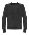 Isabel Marant Étoile Round-collar Long-sleeve Hoodie In Black