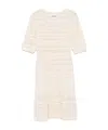 Isabel Marant Étoile Abril Short Openwork Knitted Dress In White