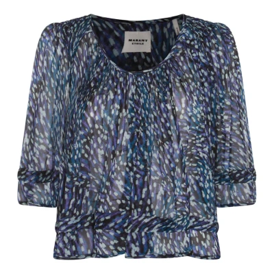 Isabel Marant Étoile Roxini Cropped Top In Multi