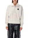 Isabel Marant Étoile Ross Logo-print Sweatshirt In Beige