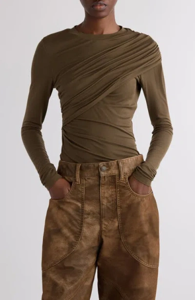 ISABEL MARANT ÉTOILE ISABEL MARANT ÉTOILE DRESSI DRAPED JERSEY TOP