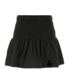 Isabel Marant Étoile Isabel Marant Etoile Charcoal Cotton Pacifica Mini Skirt In Black