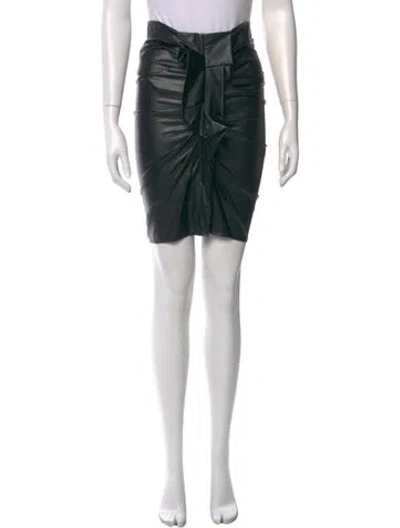 Pre-owned Isabel Marant Étoile Ruffle Embellishment Knee-length Skirt In Black