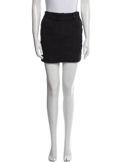 Pre-owned Isabel Marant Étoile Ruffle Embellishment Mini Skirt In Black