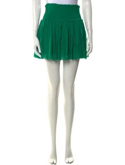 Pre-owned Isabel Marant Étoile Ruffle Embellishment Mini Skirt In Green
