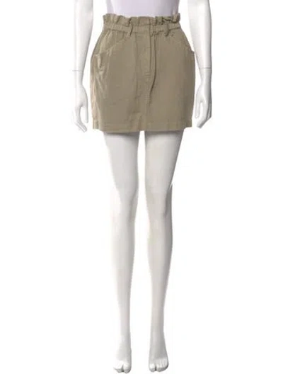 Pre-owned Isabel Marant Étoile Ruffle Embellishment Mini Skirt In Neutral