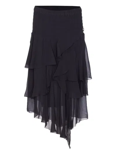 Isabel Marant Étoile Ruffled Asymmetric Midi Skirt