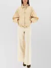 Isabel Marant Étoile Ruffled Collar Long Sleeve Jacket In Yellow