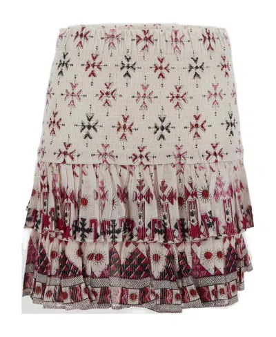 ISABEL MARANT ÉTOILE NAOMI COTTON AND LUREX SHORT SKIRT