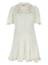 Isabel Marant Étoile Abito Celyana In Misto Cotone Bianco Donna In White
