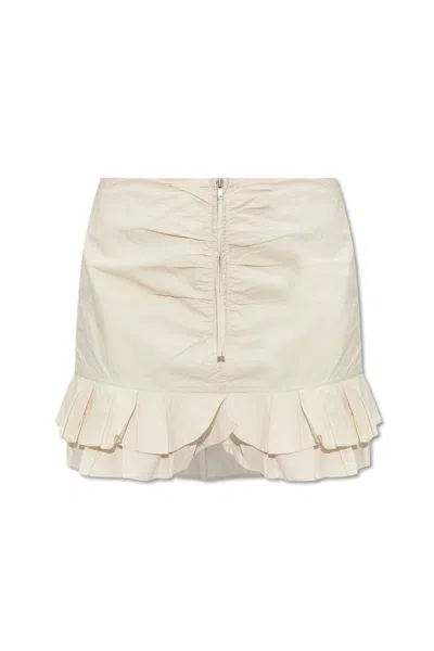 Isabel Marant Étoile Ruffled Detail Skirt In White
