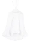 Isabel Marant Étoile Ruffled-hem Halterneck Blouse In White