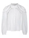 Isabel Marant Étoile Ruffled High-neck Blouse With Elegant Layered Details