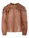 Isabel Marant Étoile Isabel Marant Etoile  Christa Blouse With Tapestry Print In Multi