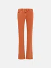 Isabel Marant Étoile Rust Cotton Blend Pants In Orange