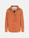 Isabel Marant Étoile Rust Cotton Blend Shirt In Orange