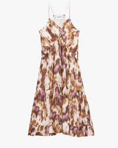 Isabel Marant Étoile Sabba Dress In Ecru-ochre