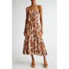 Isabel Marant Étoile Sabba Sleeveless Printed Midi Dress In Multi