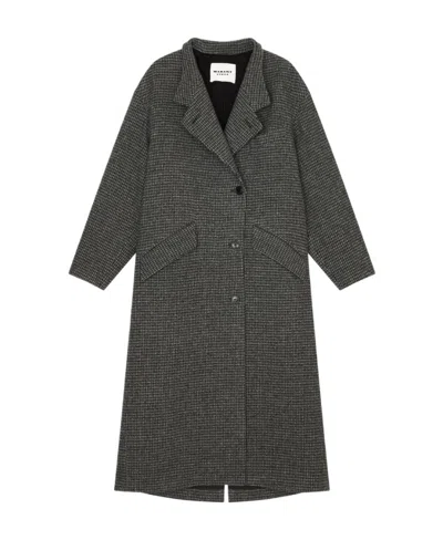 Isabel Marant Étoile Sabine Straight Hem Coat In Gray