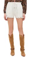 Isabel Marant Étoile Elastic Waist Shorts In White