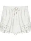 Isabel Marant Étoile Elastic Waist Shorts In White