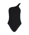 Isabel Marant Étoile Sage One-shoulder Swimsuit In Black