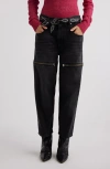 ISABEL MARANT ÉTOILE ISABEL MARANT ÉTOILE SALIA ZIP VENT BARREL JEANS