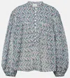 Isabel Marant Étoile Salika Printed Cotton Top In Multicoloured