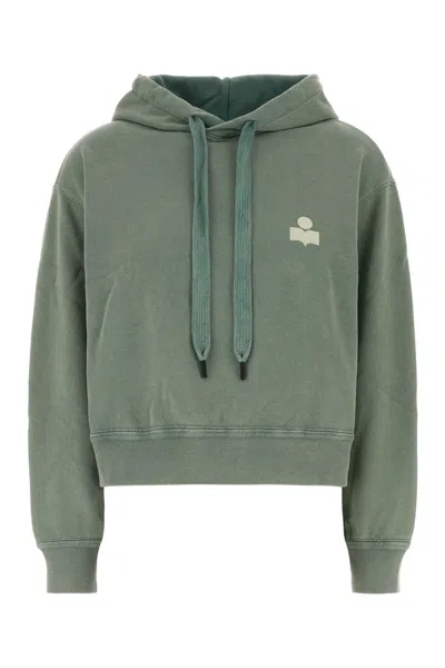 Isabel Marant Étoile Isabel Marant Etoile Sage Green Cotton Blend Salmy Sweatshirt