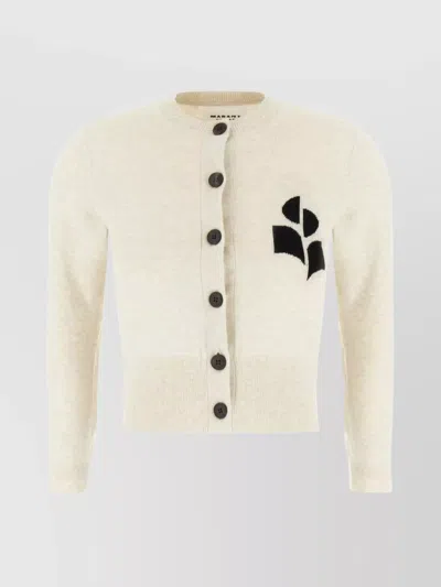 Isabel Marant Étoile Sand Cotton Blend Cardigan In Grey
