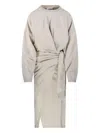 Isabel Marant Étoile Sandrina Wrap Midi Dress In White