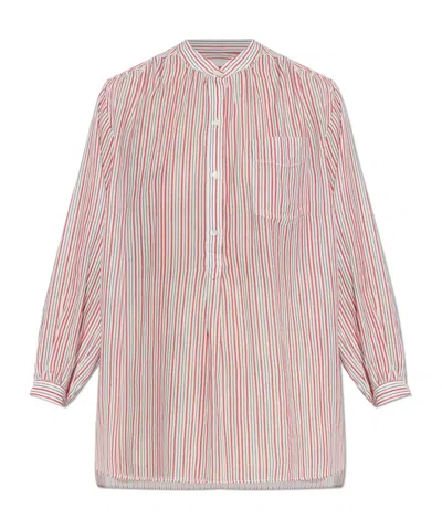 Isabel Marant Étoile Saocha Striped Button Shirt In Multi