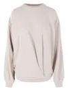 Isabel Marant Étoile Sauria Draped Sweatshirt In Neutral